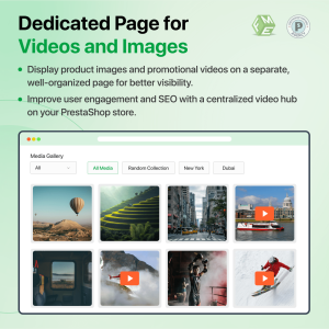 Video Gallery- Manage Video Media Gallery/Slider