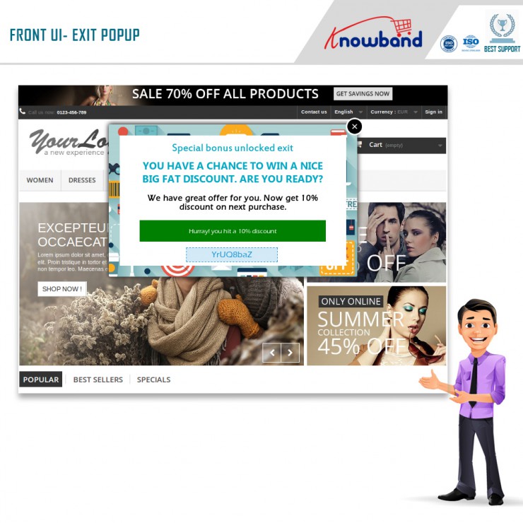 Pop-up Ad on Exit Pro