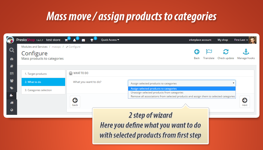 Moving and Assigning Products between Categories