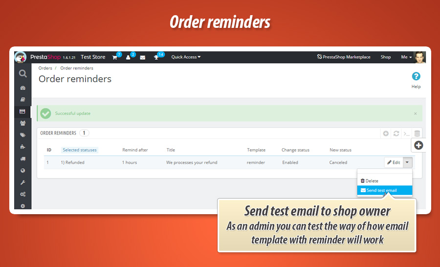 Unpaid Order Reminder